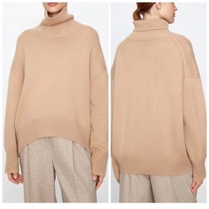 Women's Taupe Turtleneck Sweater - Cozy Crew Style